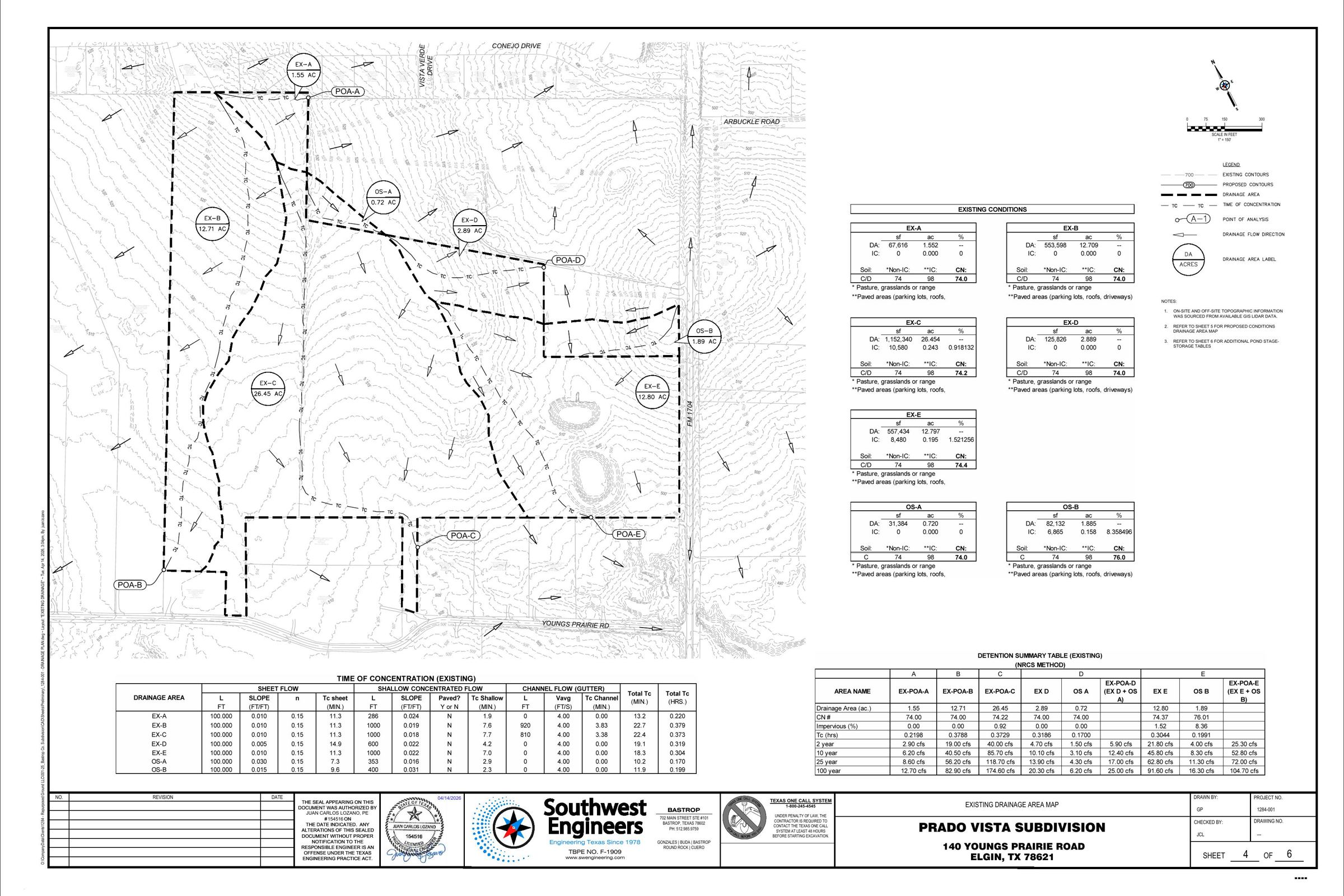 Existing drainage, sheet 4 of 6