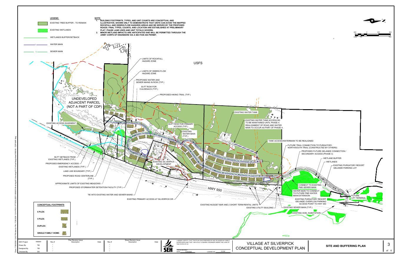 Conceptual Development Plan, sheet 3 of 6
