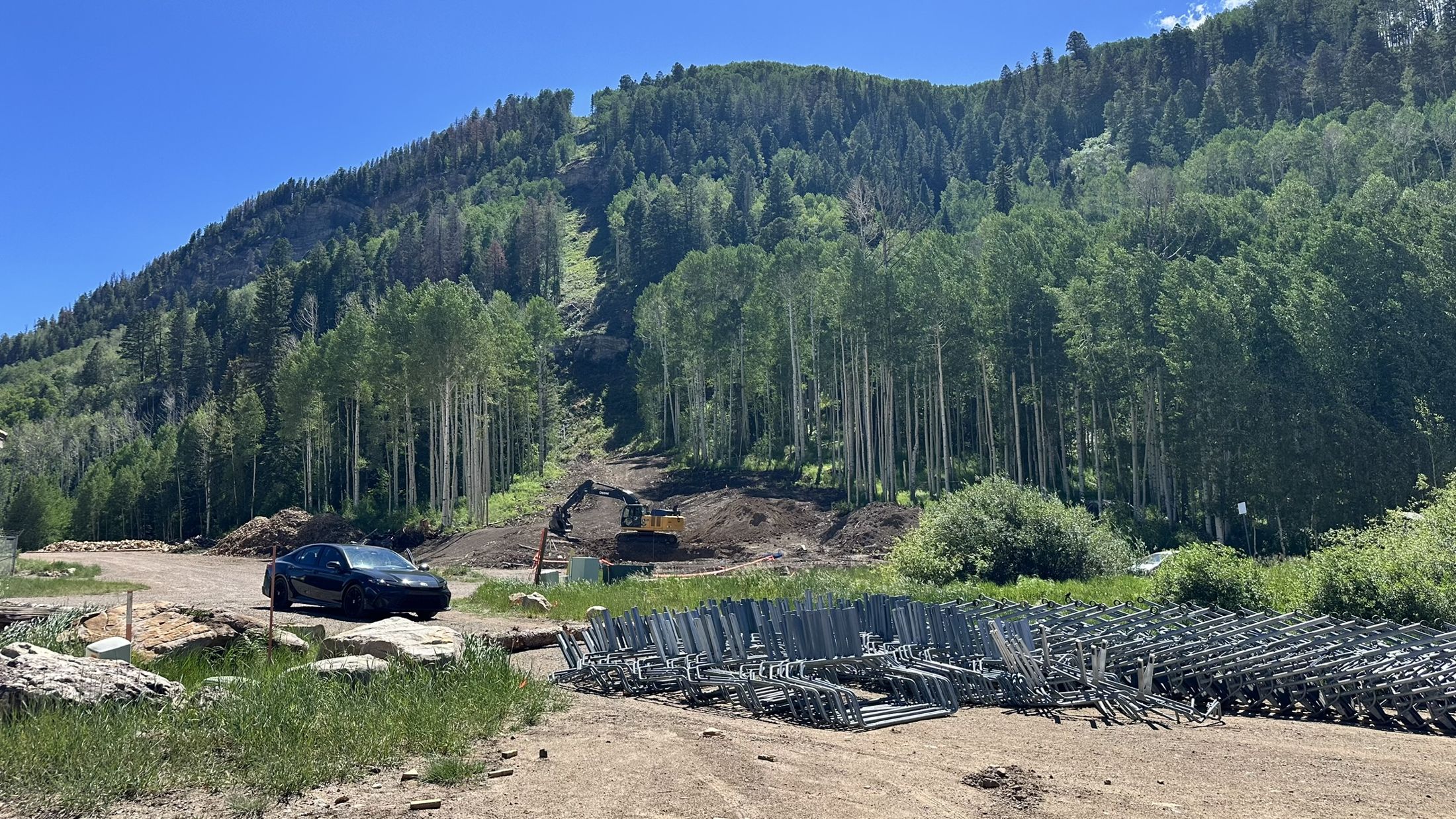 Purgatory Resort installing its new lift at the northern edge of the property - the connection that makes Silverpick ski-in / ski-out