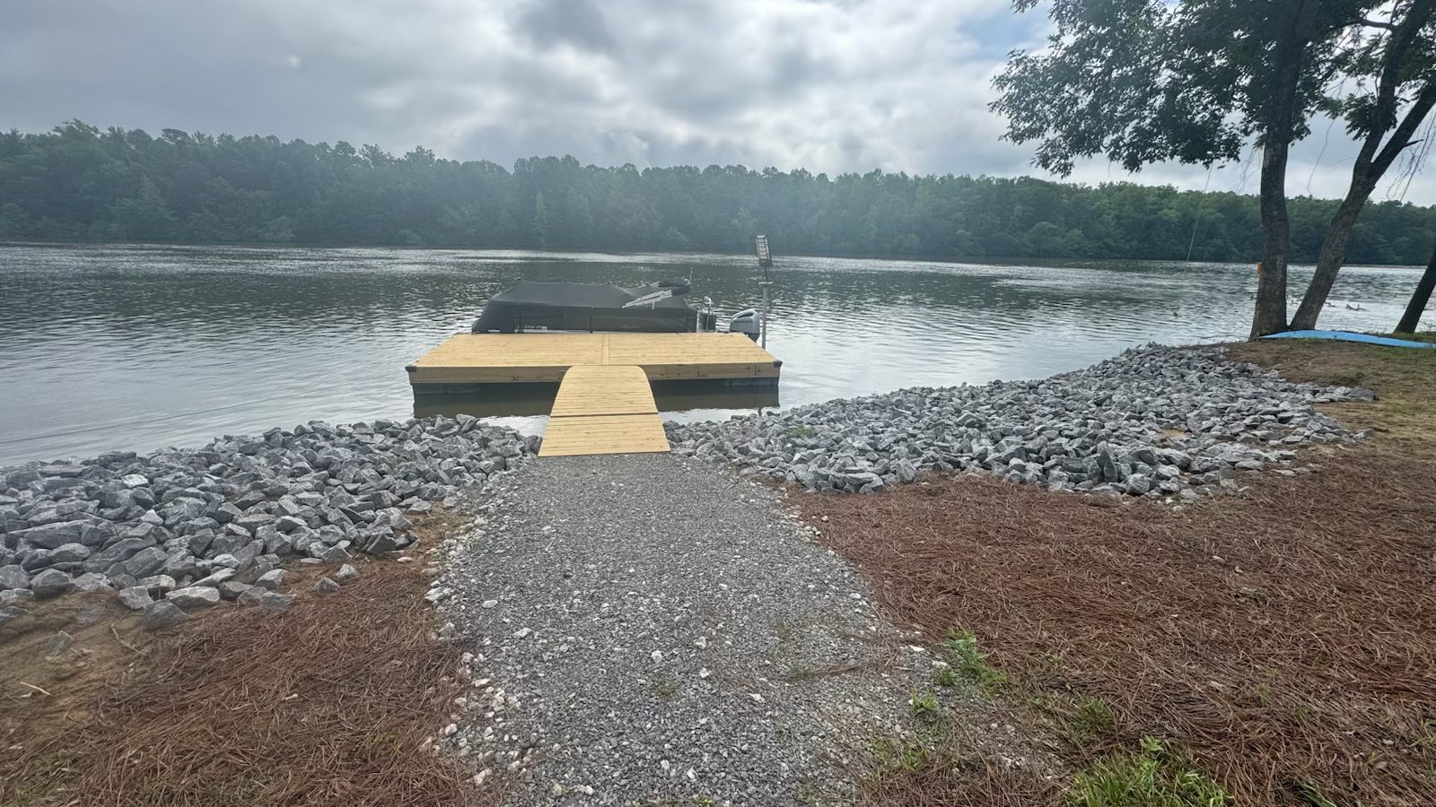 Private dock on the Coosa River